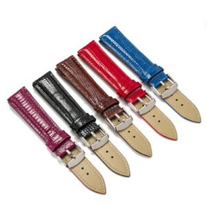 Leather watch straps Lizard