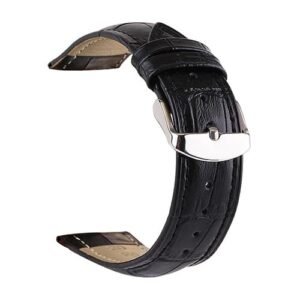 crocodile watch band black