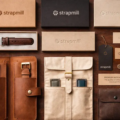 Custom leather watch bands packaging